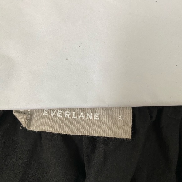 EVERLANE The Poplin Pleated Taper Pants and Poplin top Size L/14 black - Picture 10 of 10